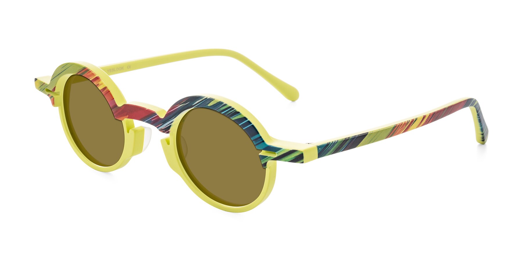 Angle of Maizel in Neon Sun with Brown Polarized Lenses