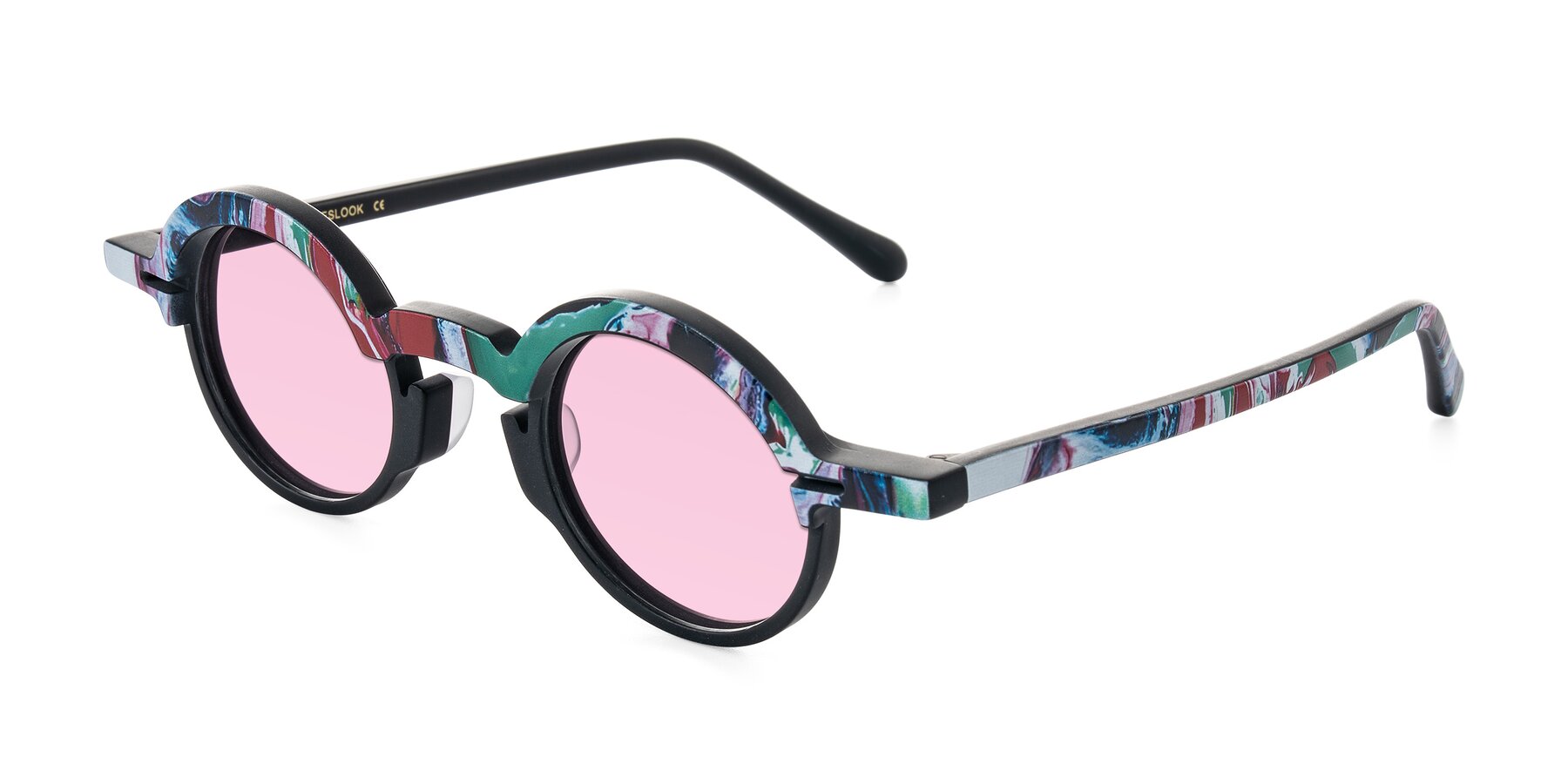 Angle of Maizel in Deep Night with Light Pink Tinted Lenses