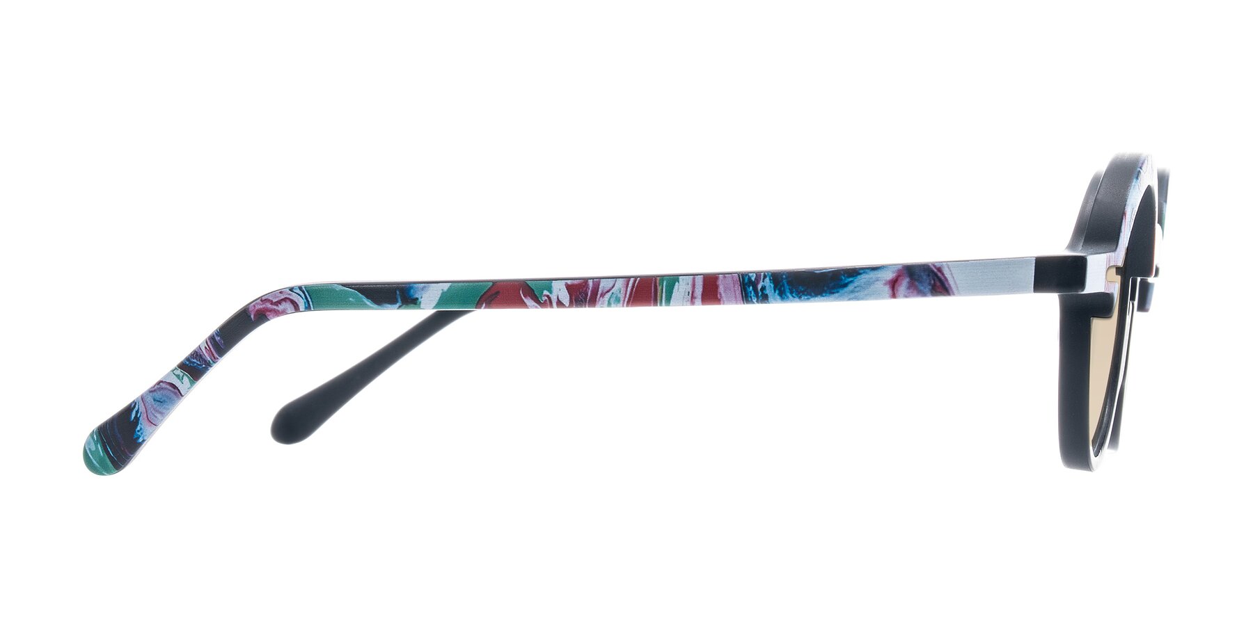 Side of Maizel in Deep Night with Light Brown Tinted Lenses