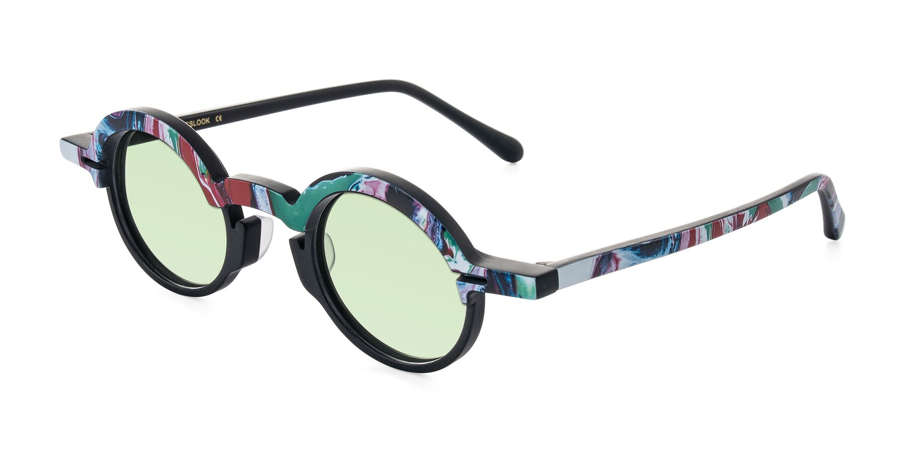 Angle of Maizel in Deep Night with Light Green Tinted Lenses