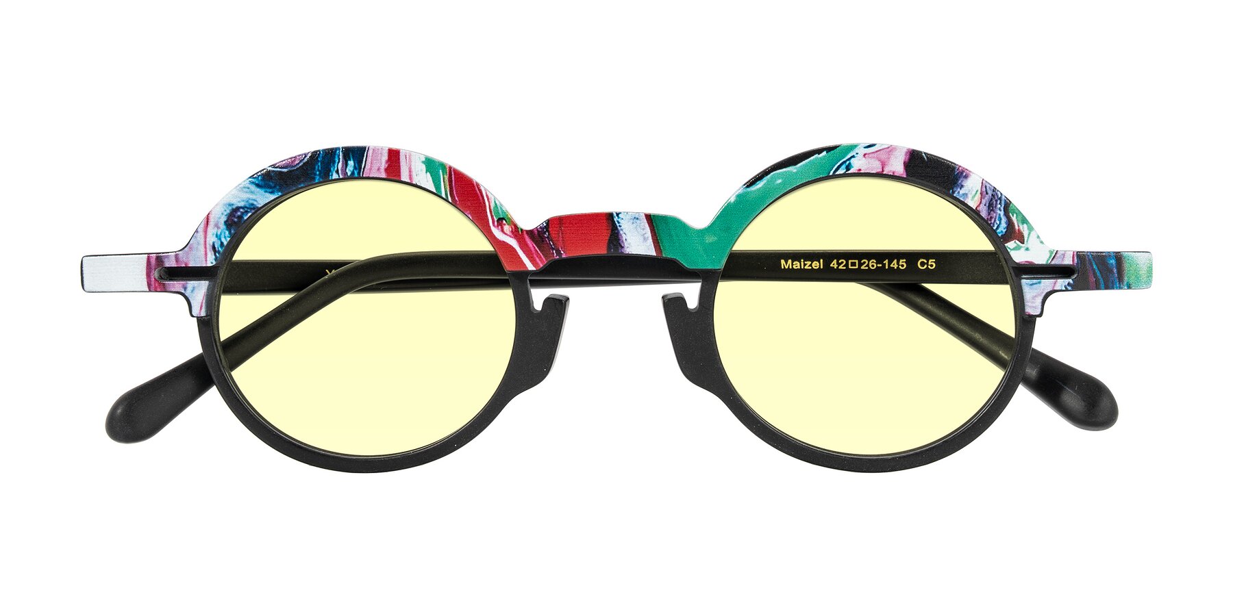 Folded Front of Maizel in Deep Night with Light Yellow Tinted Lenses