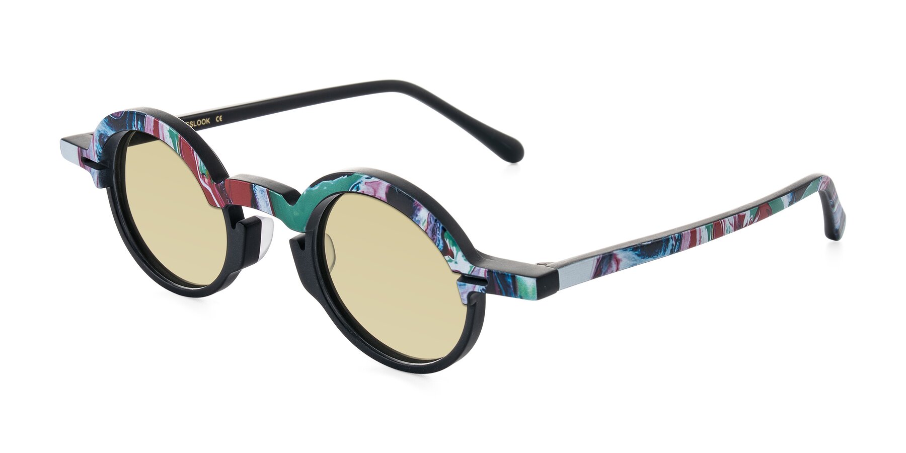 Angle of Maizel in Deep Night with Light Champagne Tinted Lenses