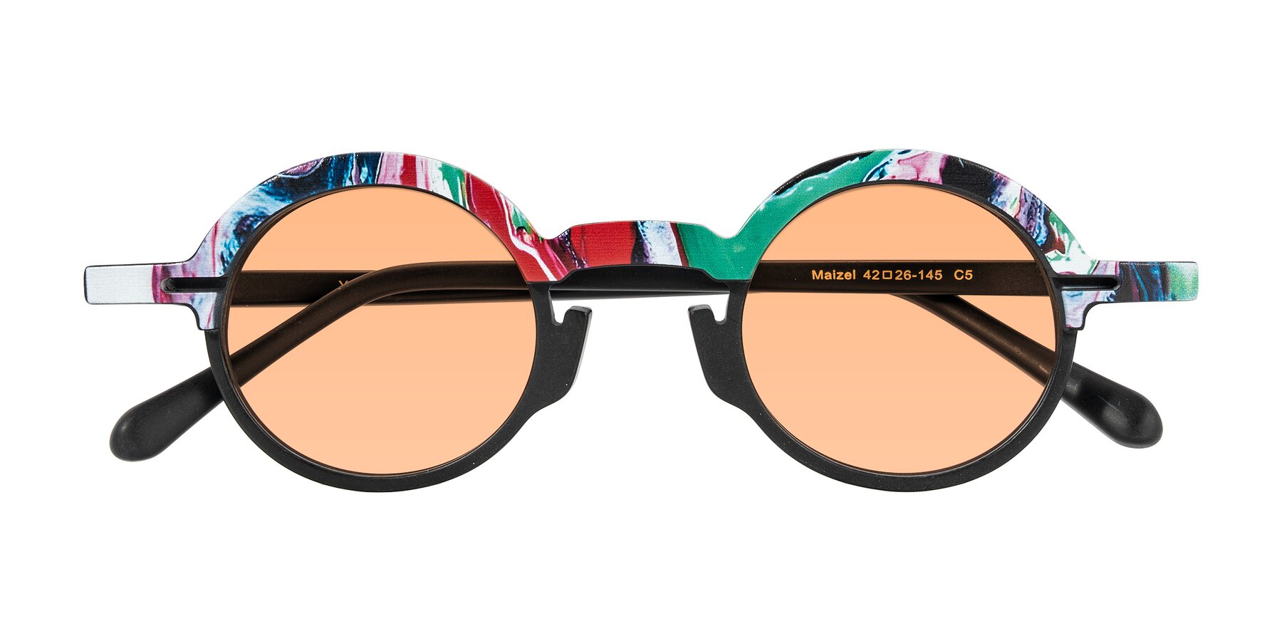 Folded Front of Maizel in Deep Night with Light Orange Tinted Lenses