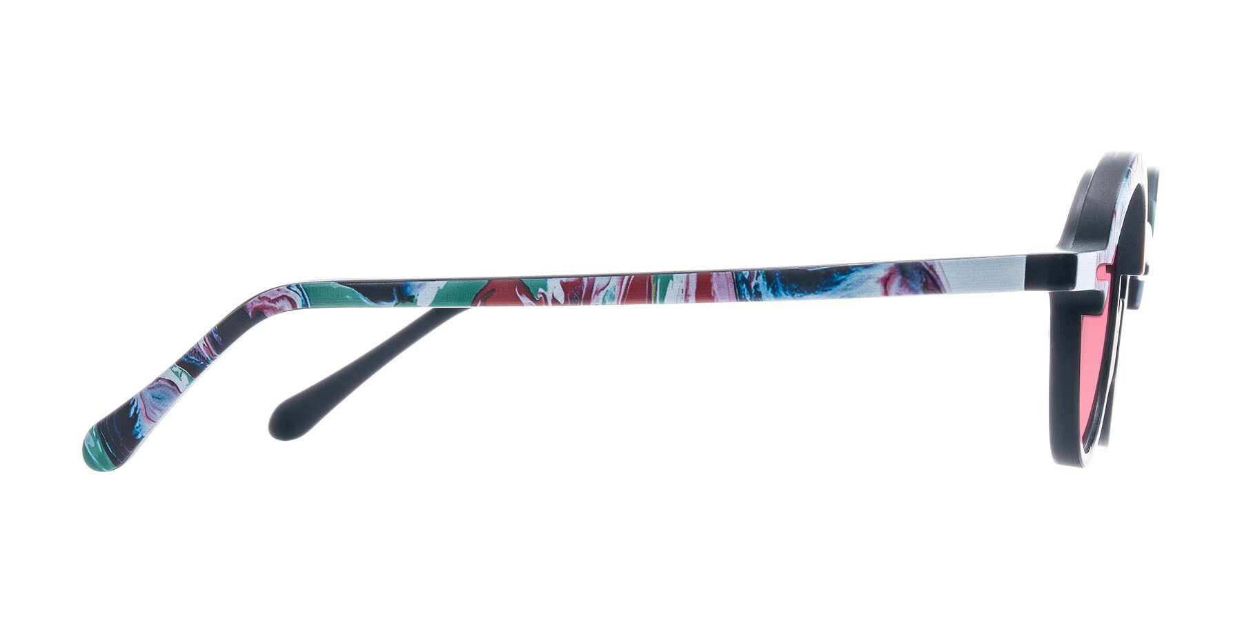 Side of Maizel in Deep Night with Pink Tinted Lenses