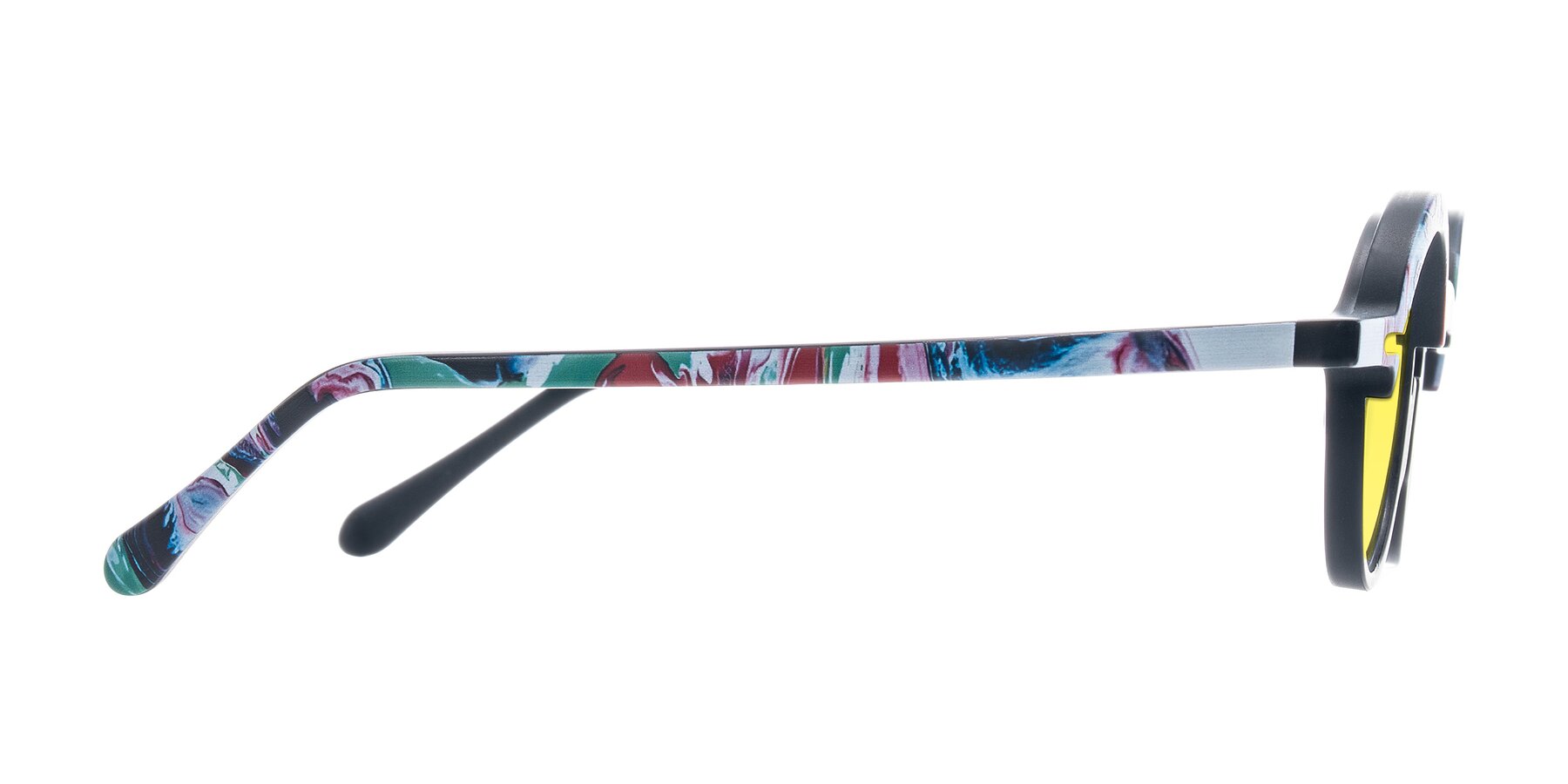 Side of Maizel in Deep Night with Medium Yellow Tinted Lenses