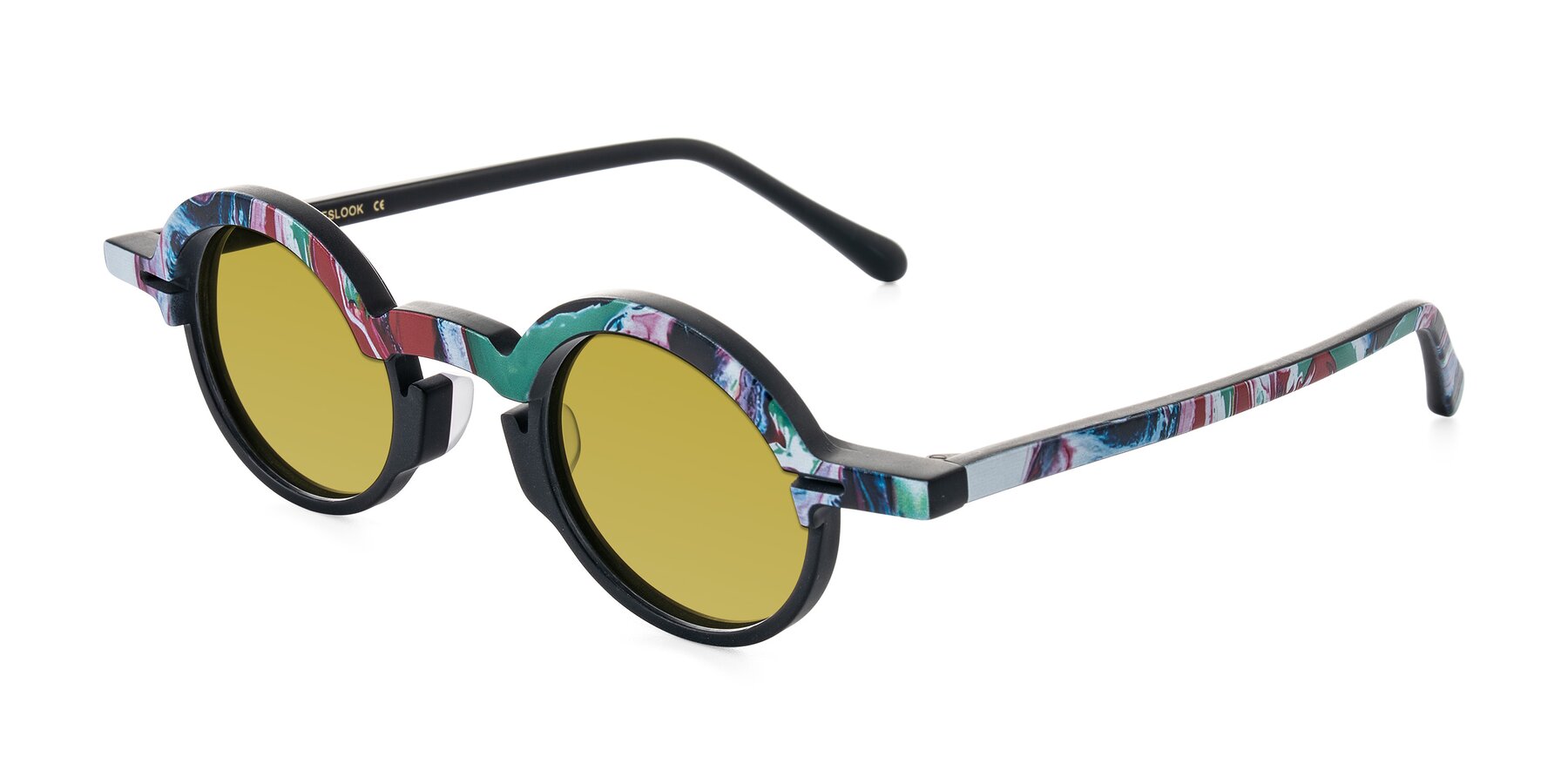 Angle of Maizel in Deep Night with Champagne Tinted Lenses