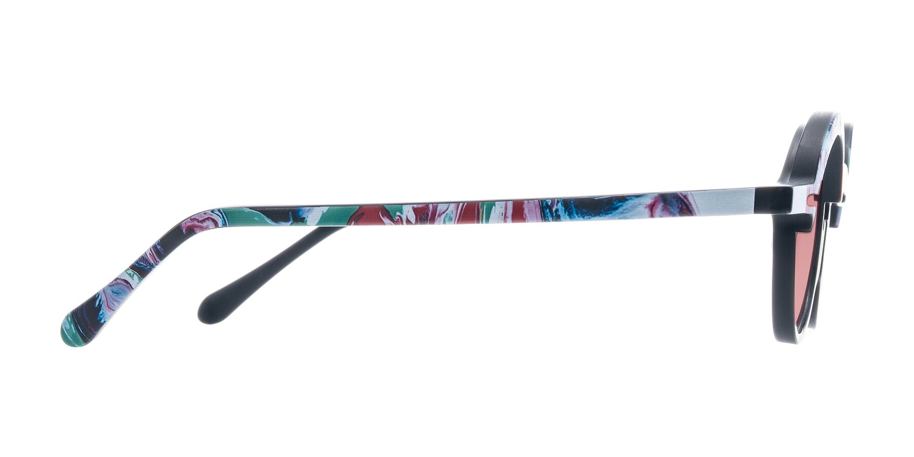 Side of Maizel in Deep Night with Medium Garnet Tinted Lenses