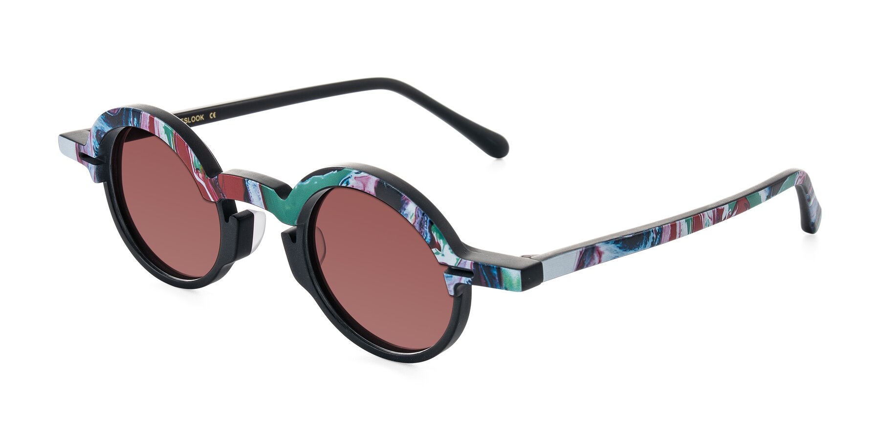 Angle of Maizel in Deep Night with Garnet Tinted Lenses