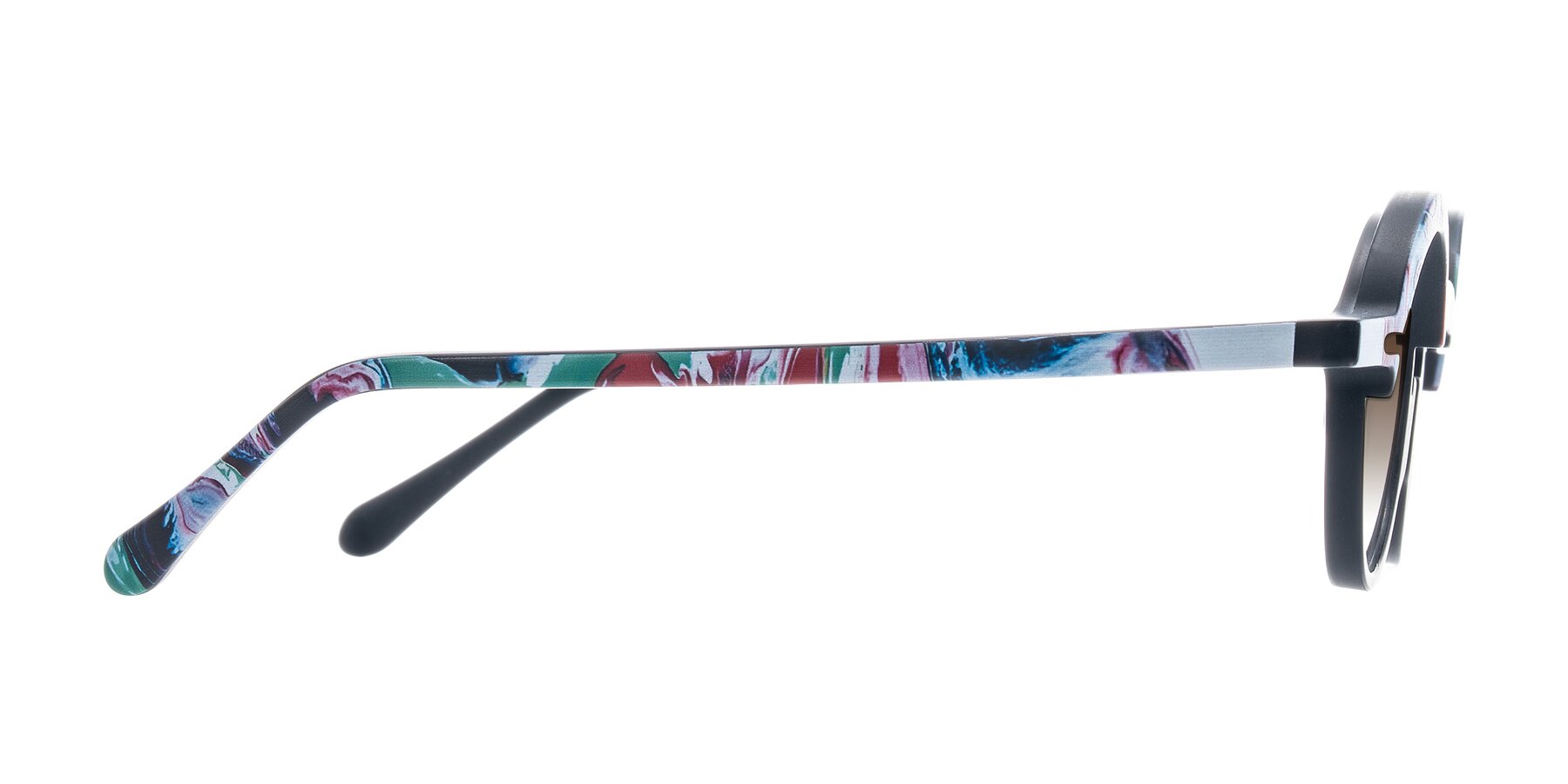 Side of Maizel in Deep Night with Brown Gradient Lenses