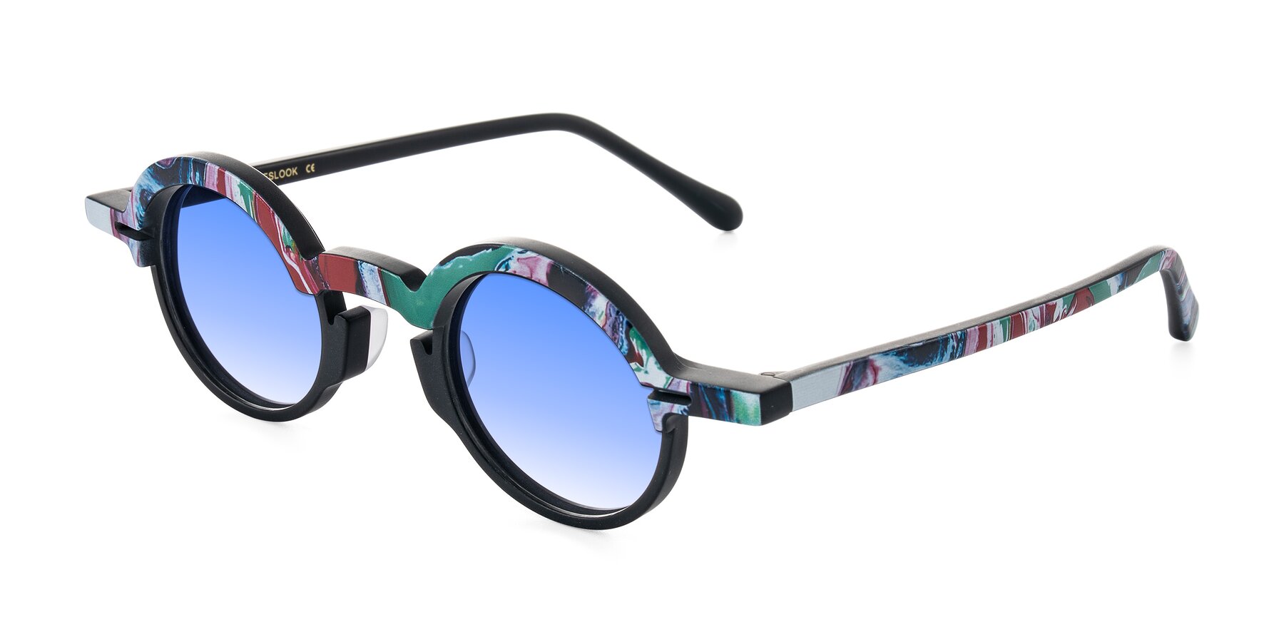 Angle of Maizel in Deep Night with Blue Gradient Lenses