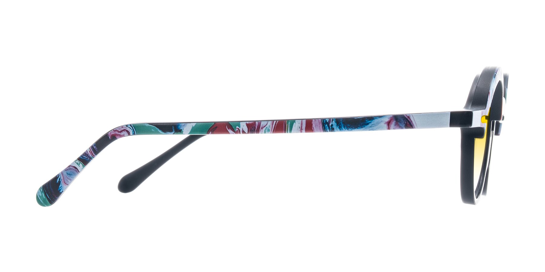 Side of Maizel in Deep Night with Yellow Gradient Lenses