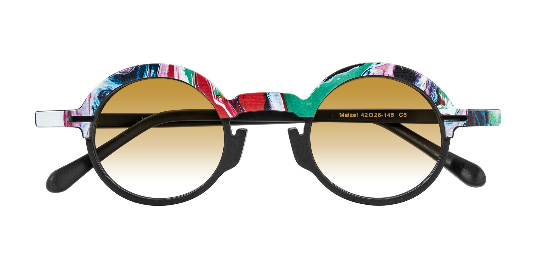 Folded Front of Maizel in Deep Night with Champagne Gradient Lenses