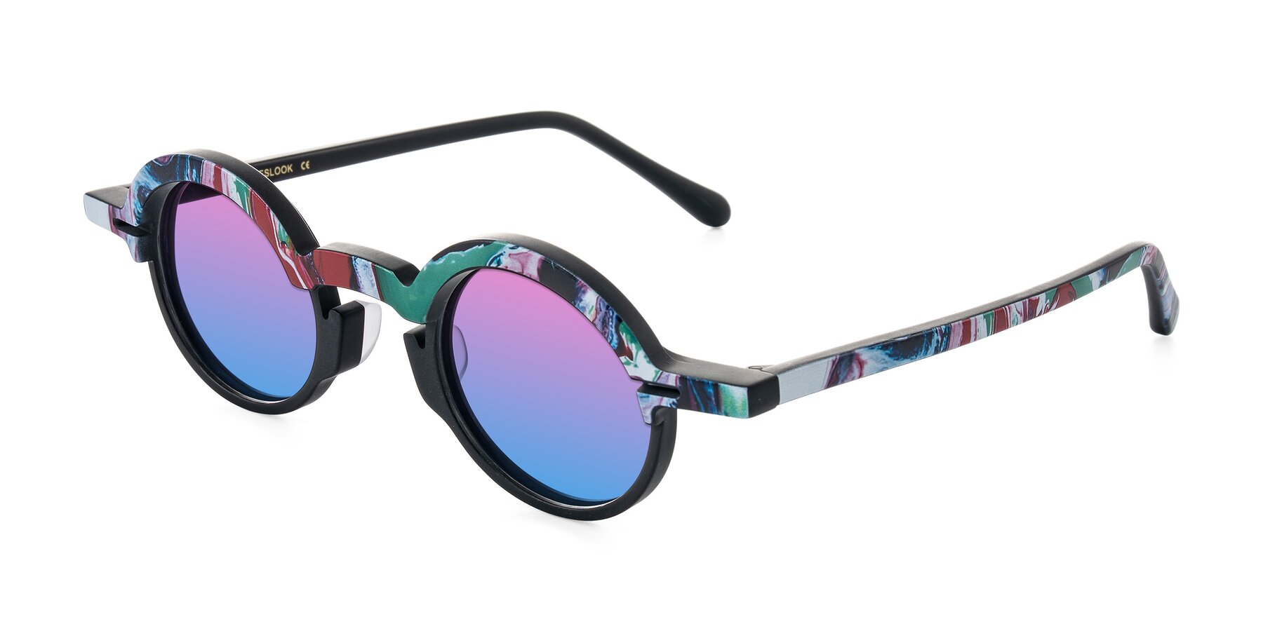 Angle of Maizel in Deep Night with Pink / Blue Gradient Lenses