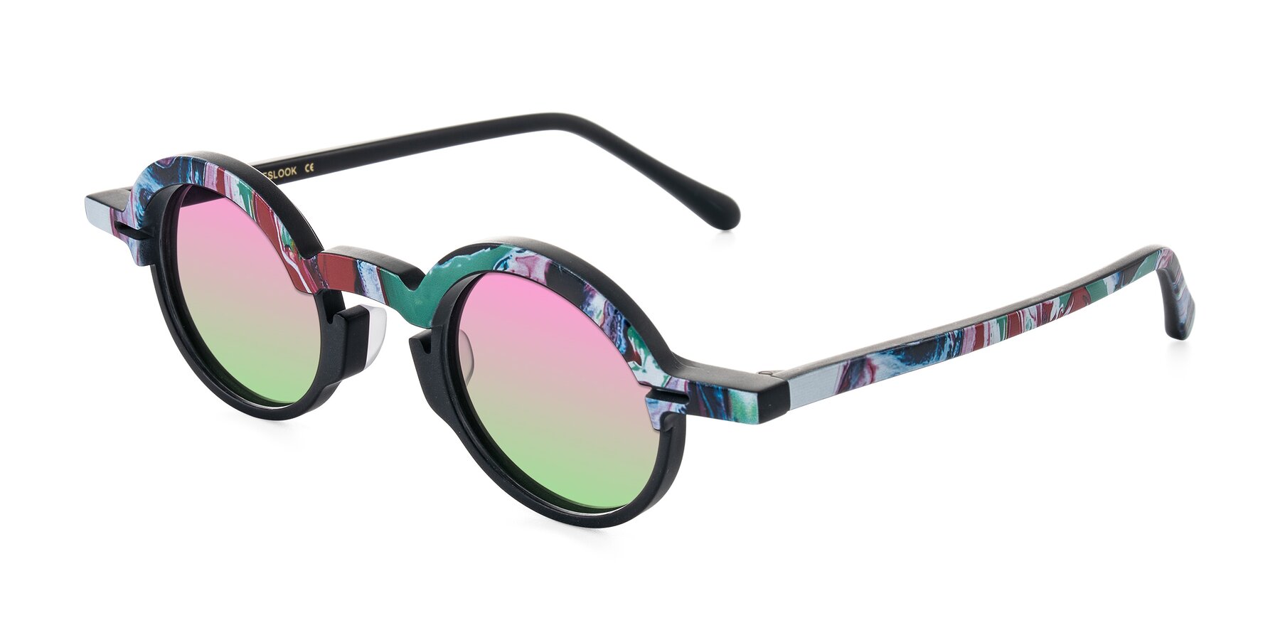 Angle of Maizel in Deep Night with Pink / Green Gradient Lenses