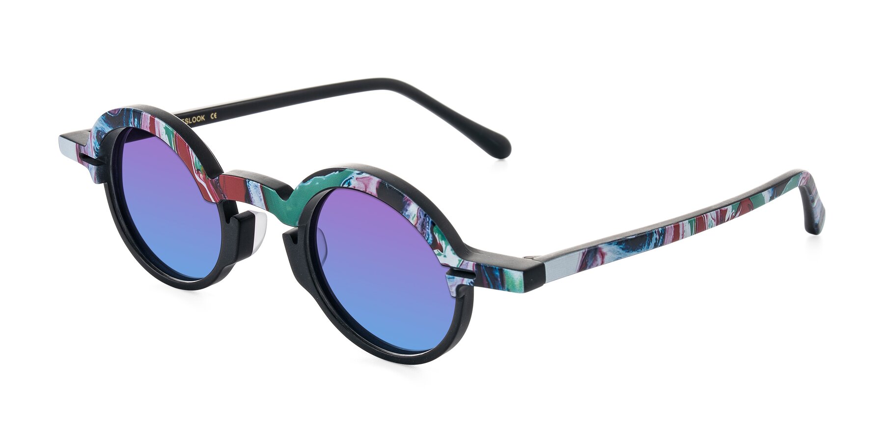 Angle of Maizel in Deep Night with Purple / Blue Gradient Lenses