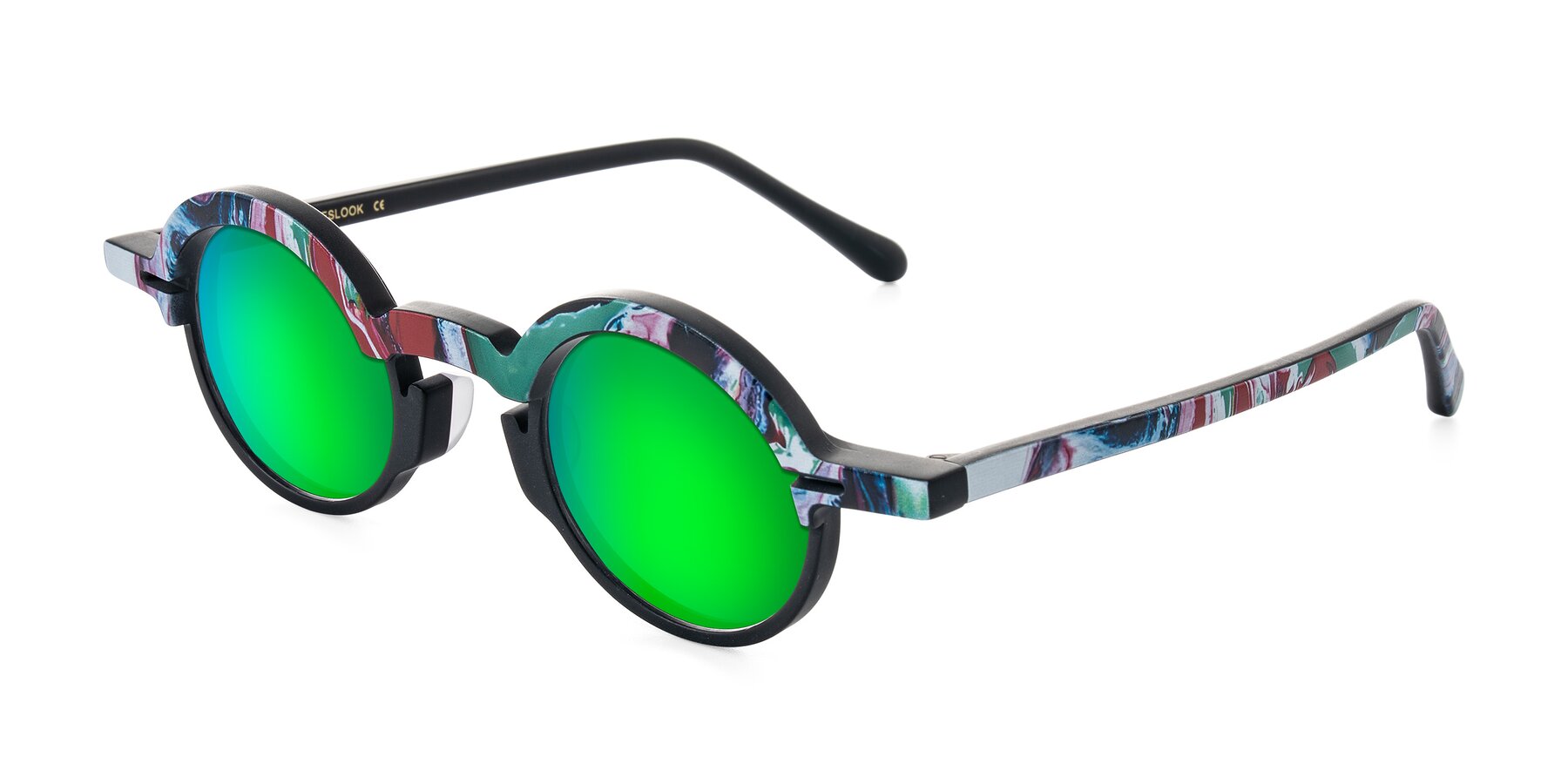 Angle of Maizel in Deep Night with Green Mirrored Lenses