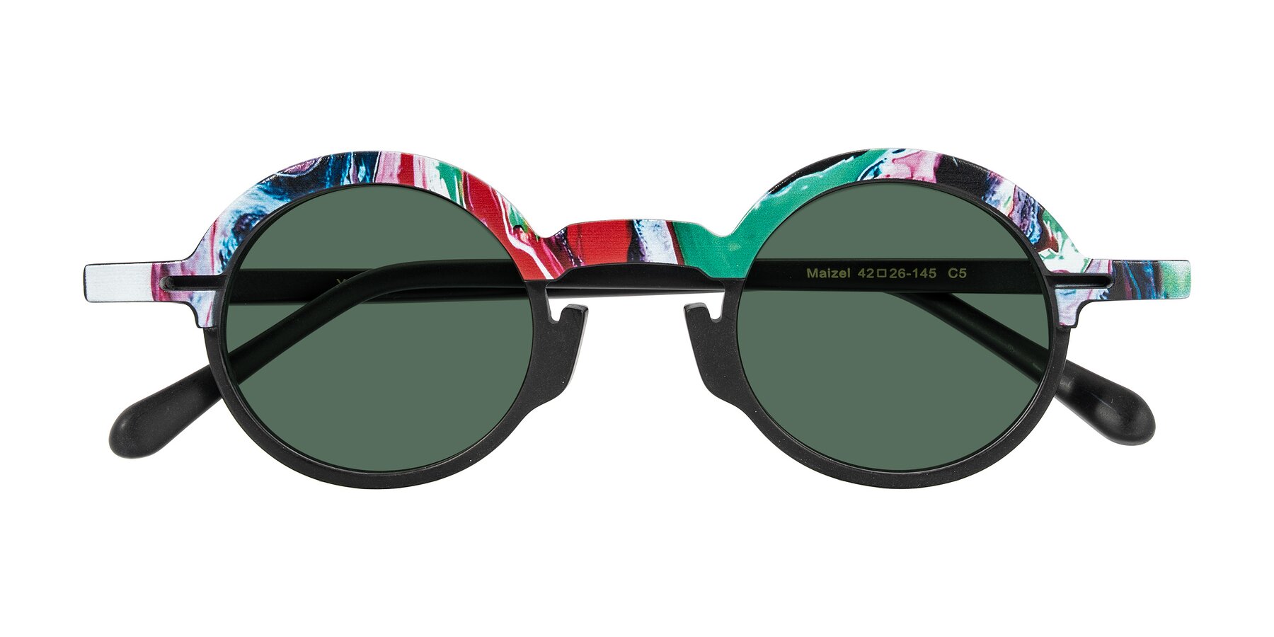 Folded Front of Maizel in Deep Night with Green Polarized Lenses