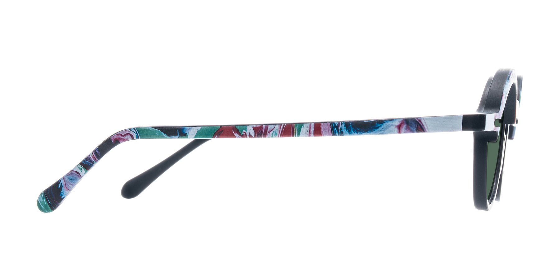 Side of Maizel in Deep Night with Green Polarized Lenses