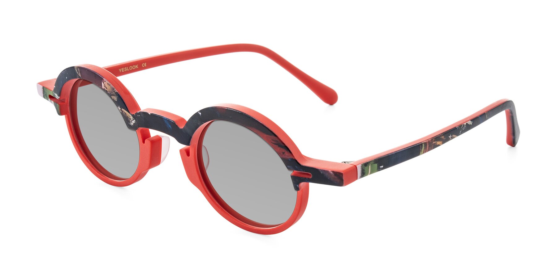 Angle of Maizel in Scarlet Mirage with Light Gray Tinted Lenses