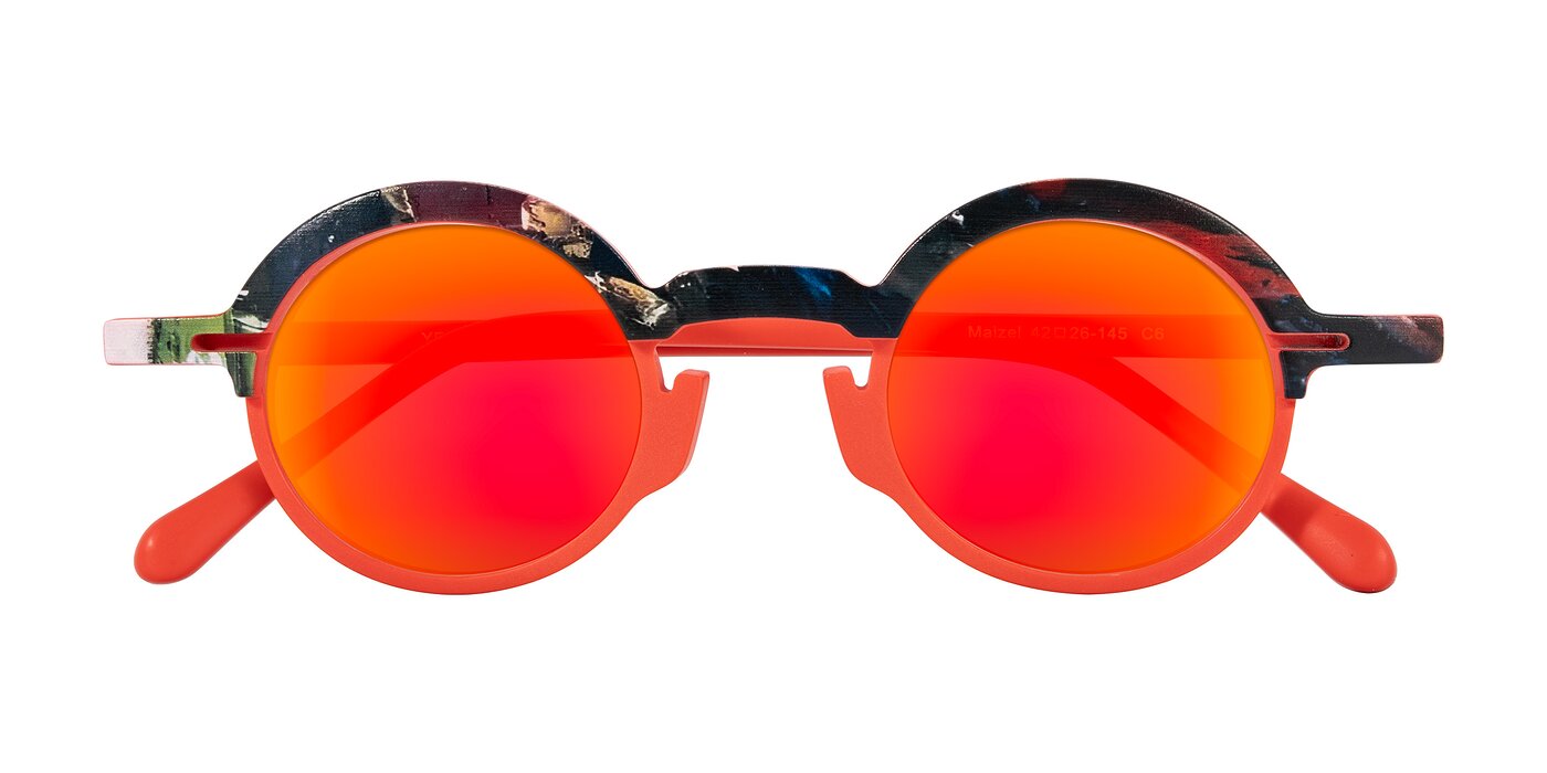 Maizel - Scarlet Mirage Flash Mirrored Sunglasses