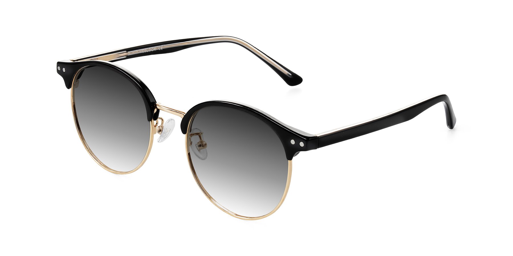 Angle of Karnes in Black/Gold with Gray Gradient Lenses