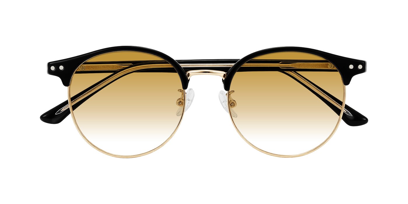 Karnes - Black/Gold Gradient Sunglasses