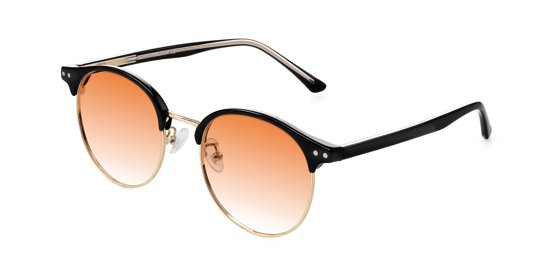 Angle of Karnes in Black/Gold with Orange Gradient Lenses