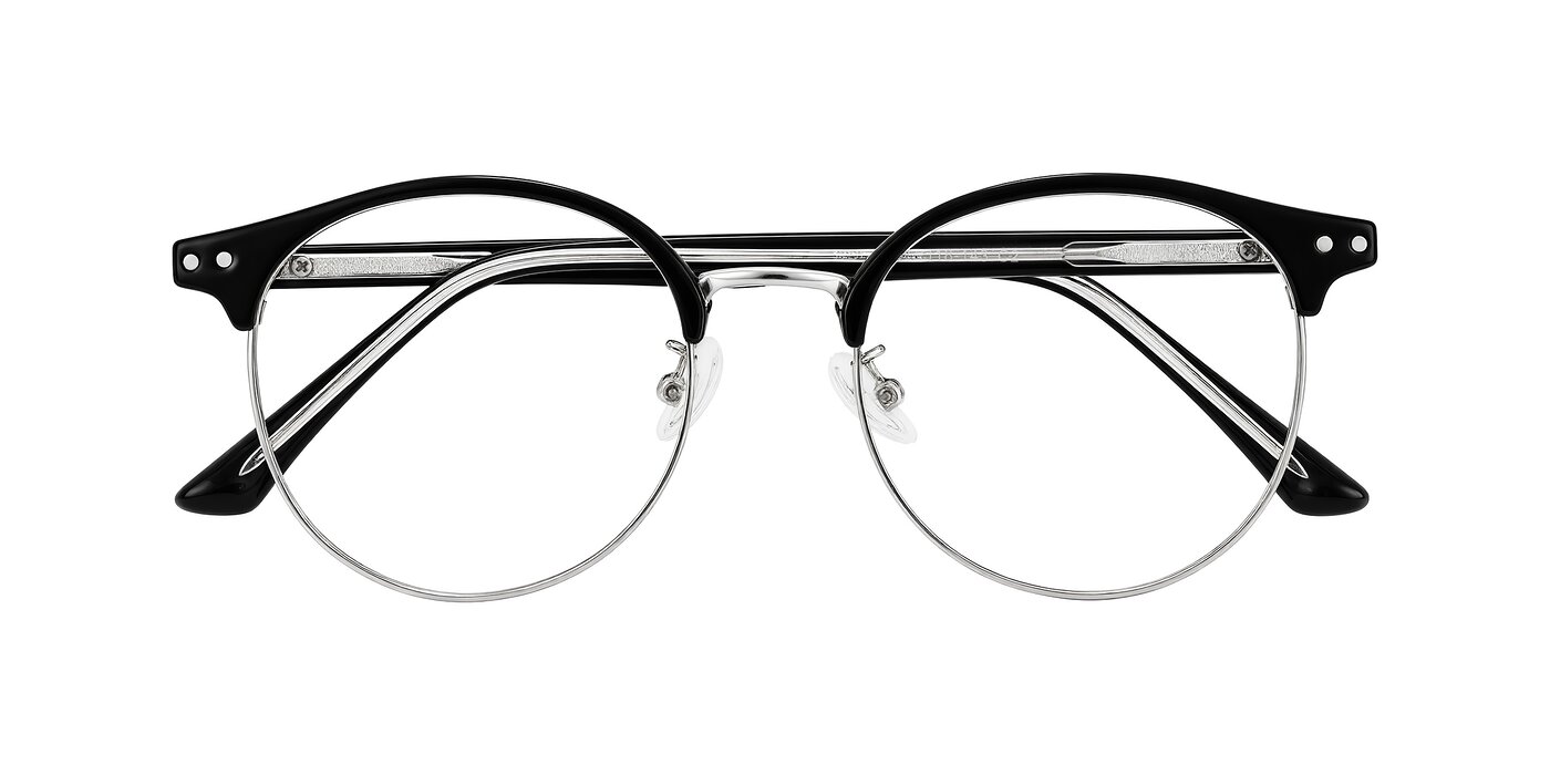 Karnes - Black/Silver Eyeglasses