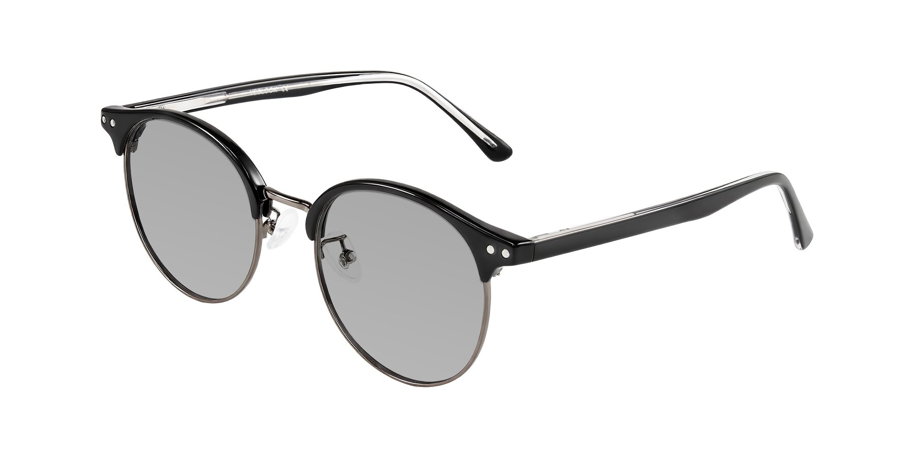 Angle of Karnes in Black/Gunmetal with Light Gray Tinted Lenses