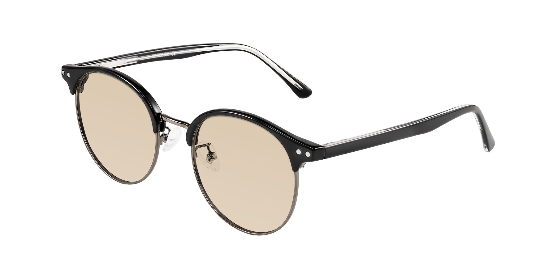 Angle of Karnes in Black/Gunmetal with Light Brown Tinted Lenses
