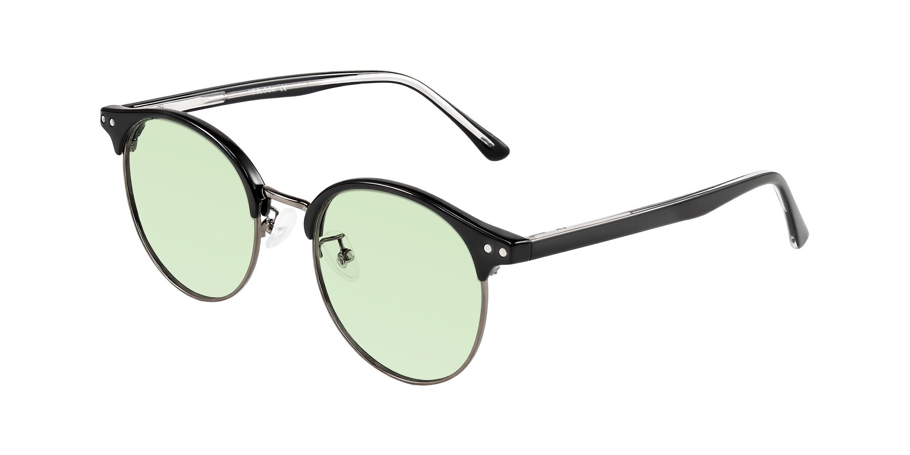 Angle of Karnes in Black/Gunmetal with Light Green Tinted Lenses