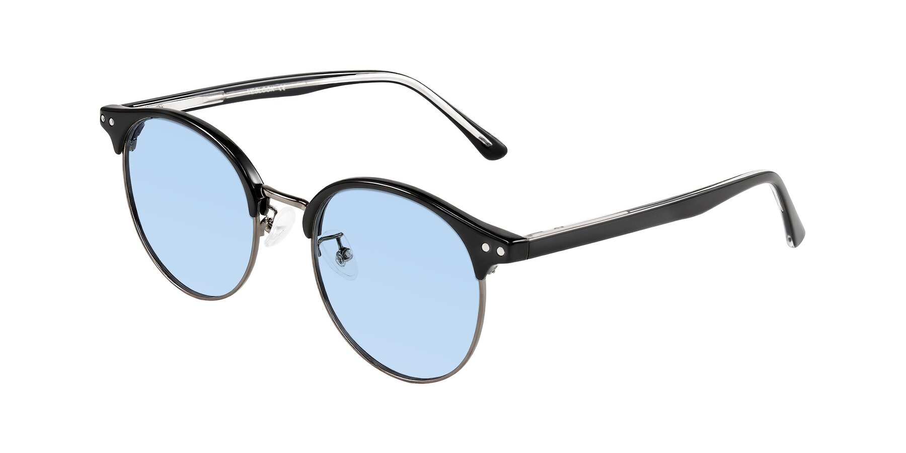 Angle of Karnes in Black/Gunmetal with Light Blue Tinted Lenses