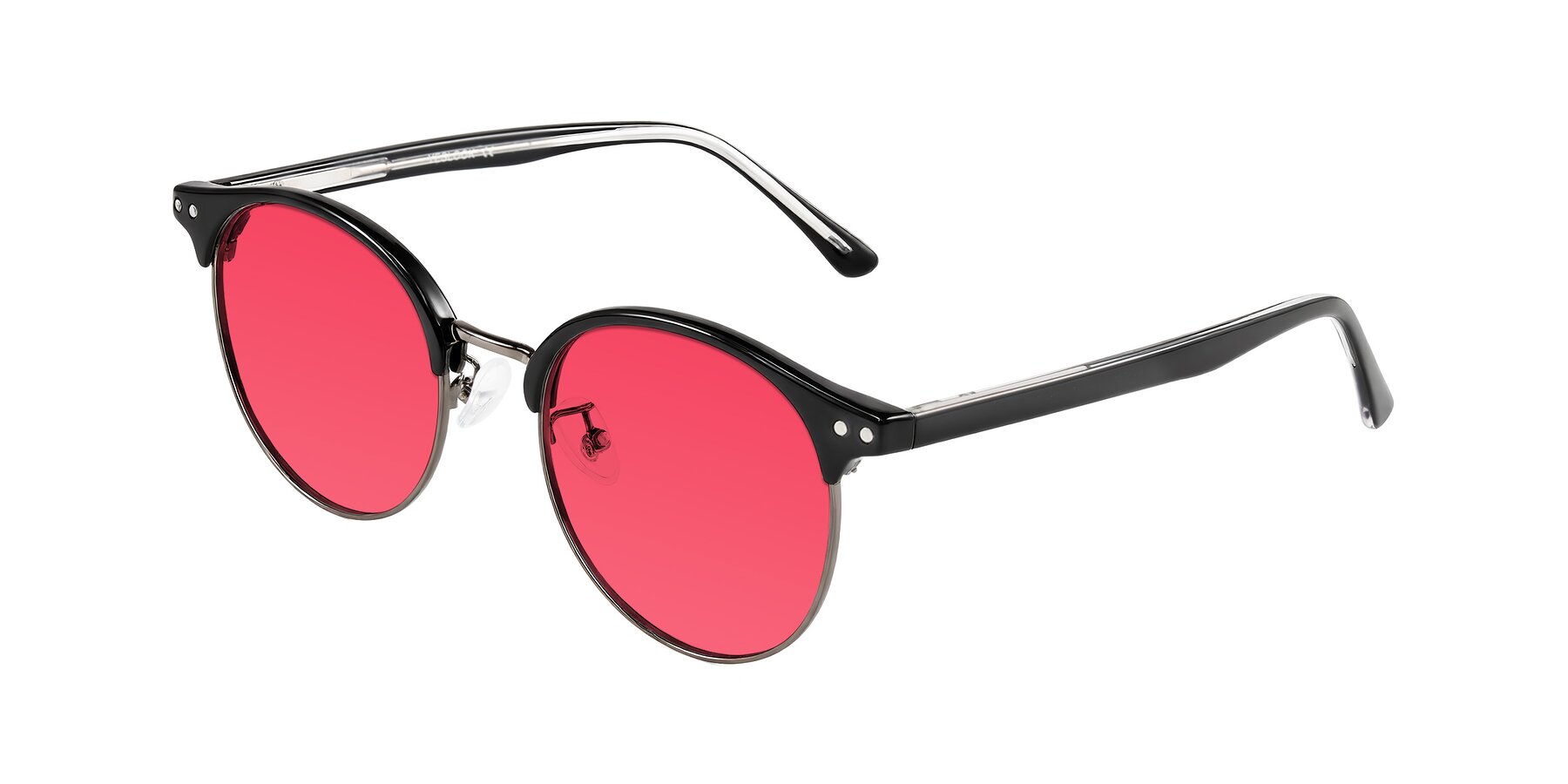 Angle of Karnes in Black/Gunmetal with Red Tinted Lenses