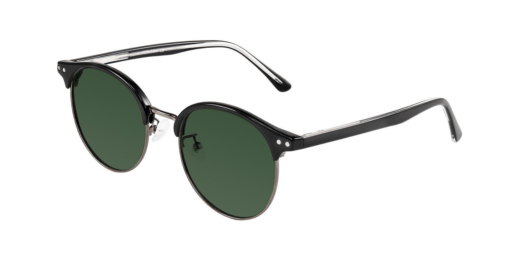 Angle of Karnes in Black/Gunmetal with Green Tinted Lenses