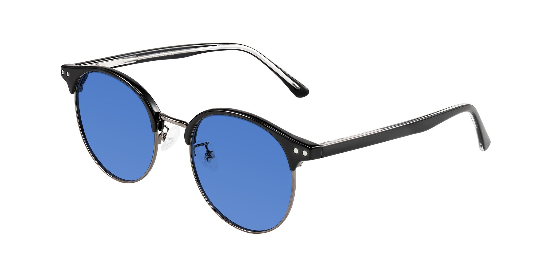 Angle of Karnes in Black/Gunmetal with Blue Tinted Lenses