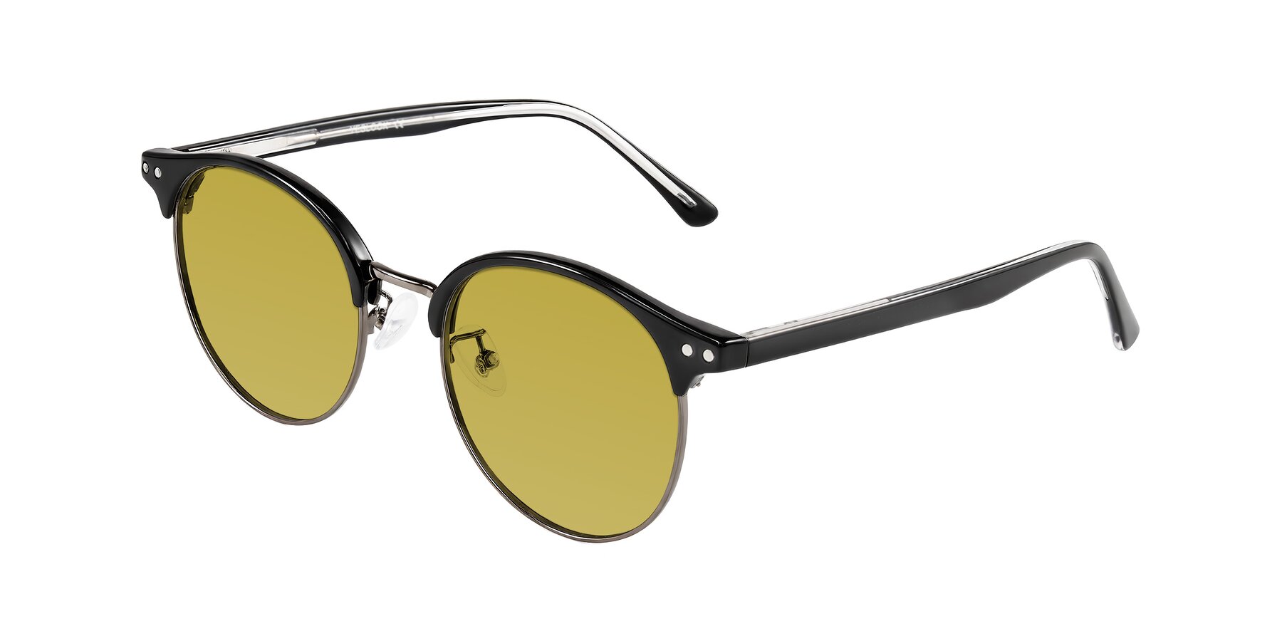 Angle of Karnes in Black/Gunmetal with Champagne Tinted Lenses