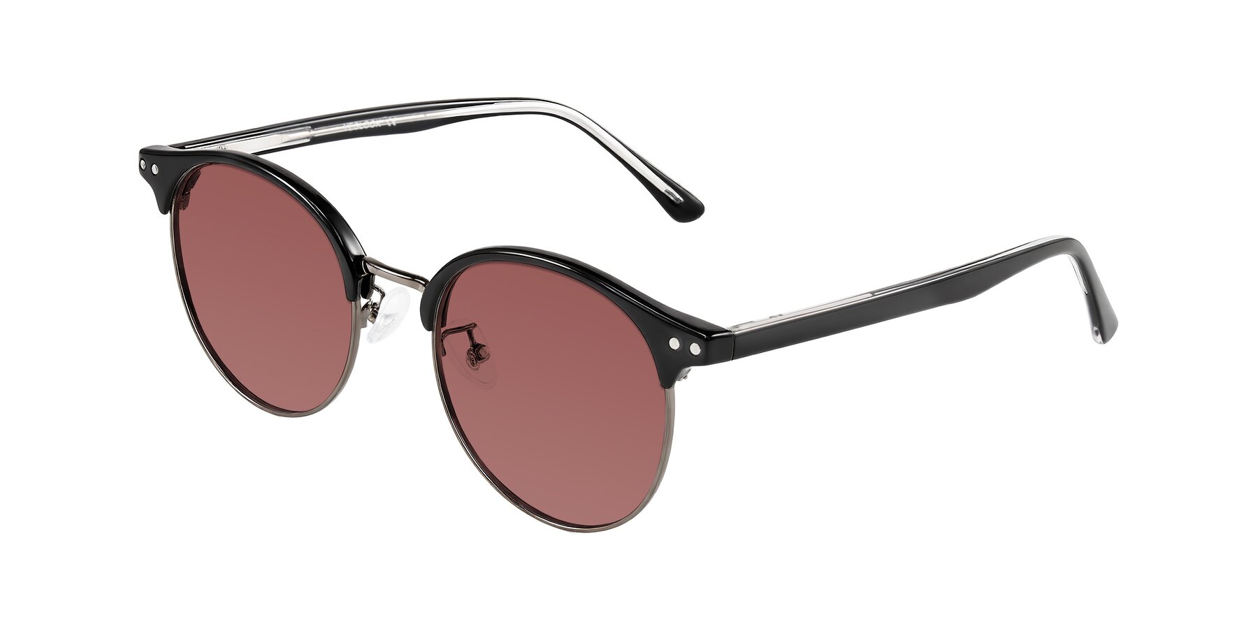 Angle of Karnes in Black/Gunmetal with Garnet Tinted Lenses