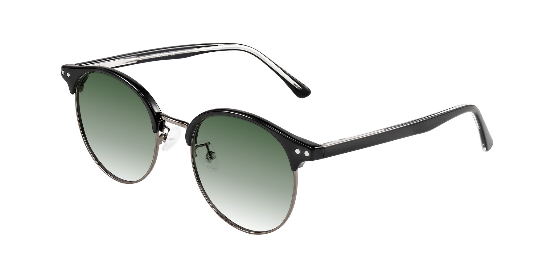 Angle of Karnes in Black/Gunmetal with Green Gradient Lenses