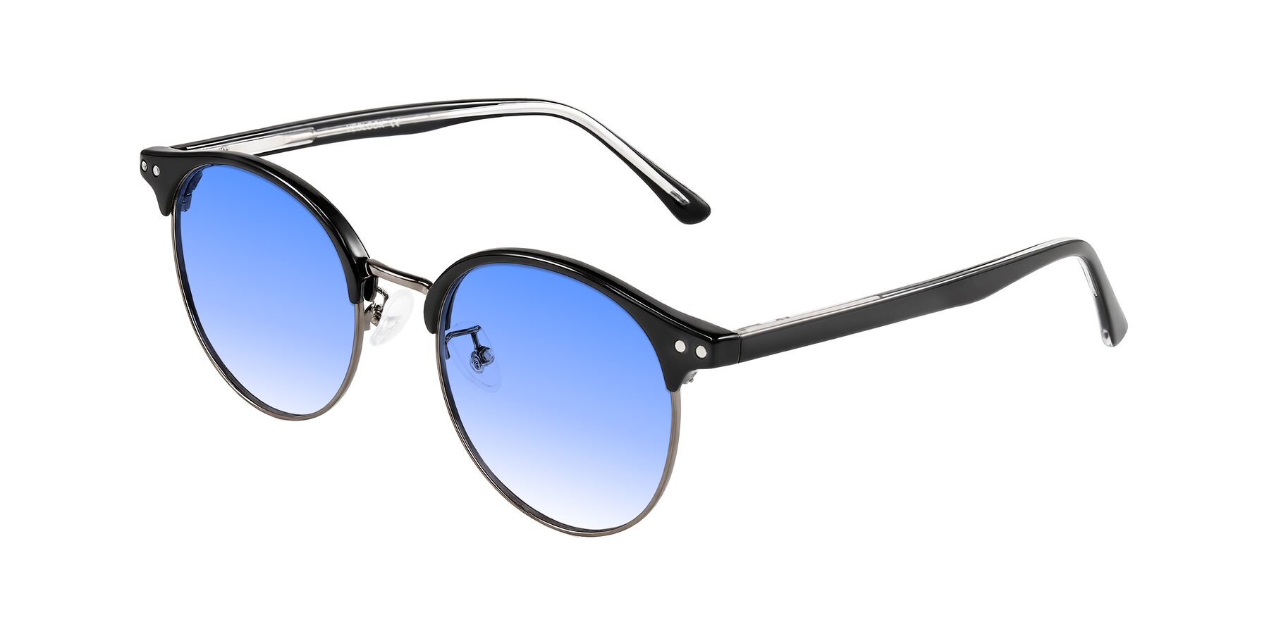 Angle of Karnes in Black/Gunmetal with Blue Gradient Lenses