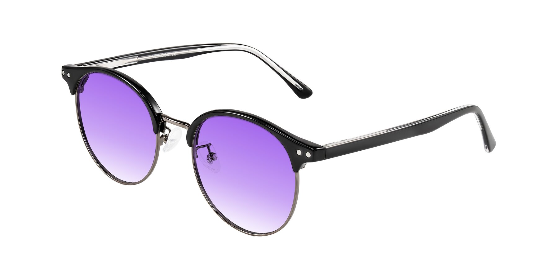 Angle of Karnes in Black/Gunmetal with Purple Gradient Lenses