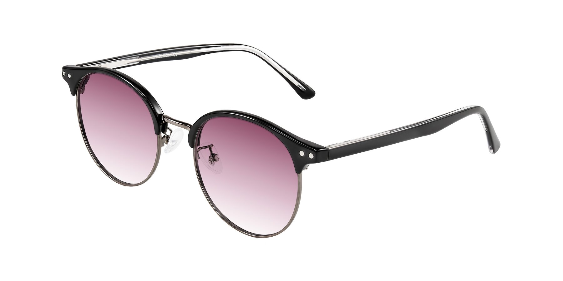 Angle of Karnes in Black/Gunmetal with Wine Gradient Lenses