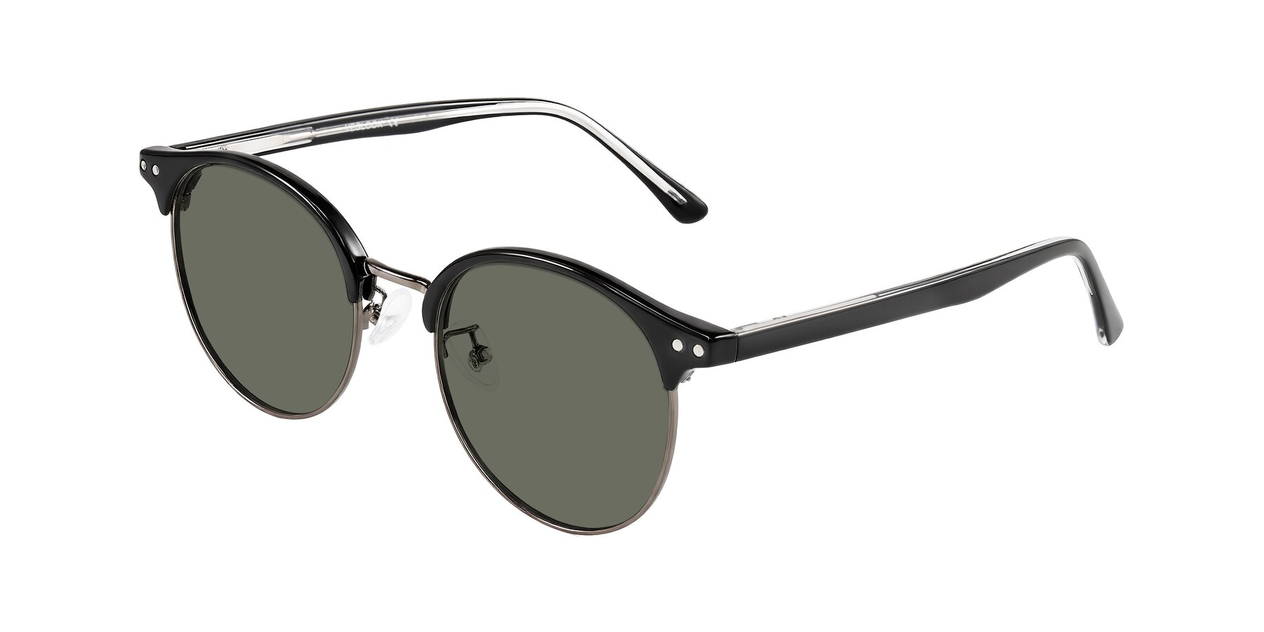 Angle of Karnes in Black/Gunmetal with Gray Polarized Lenses