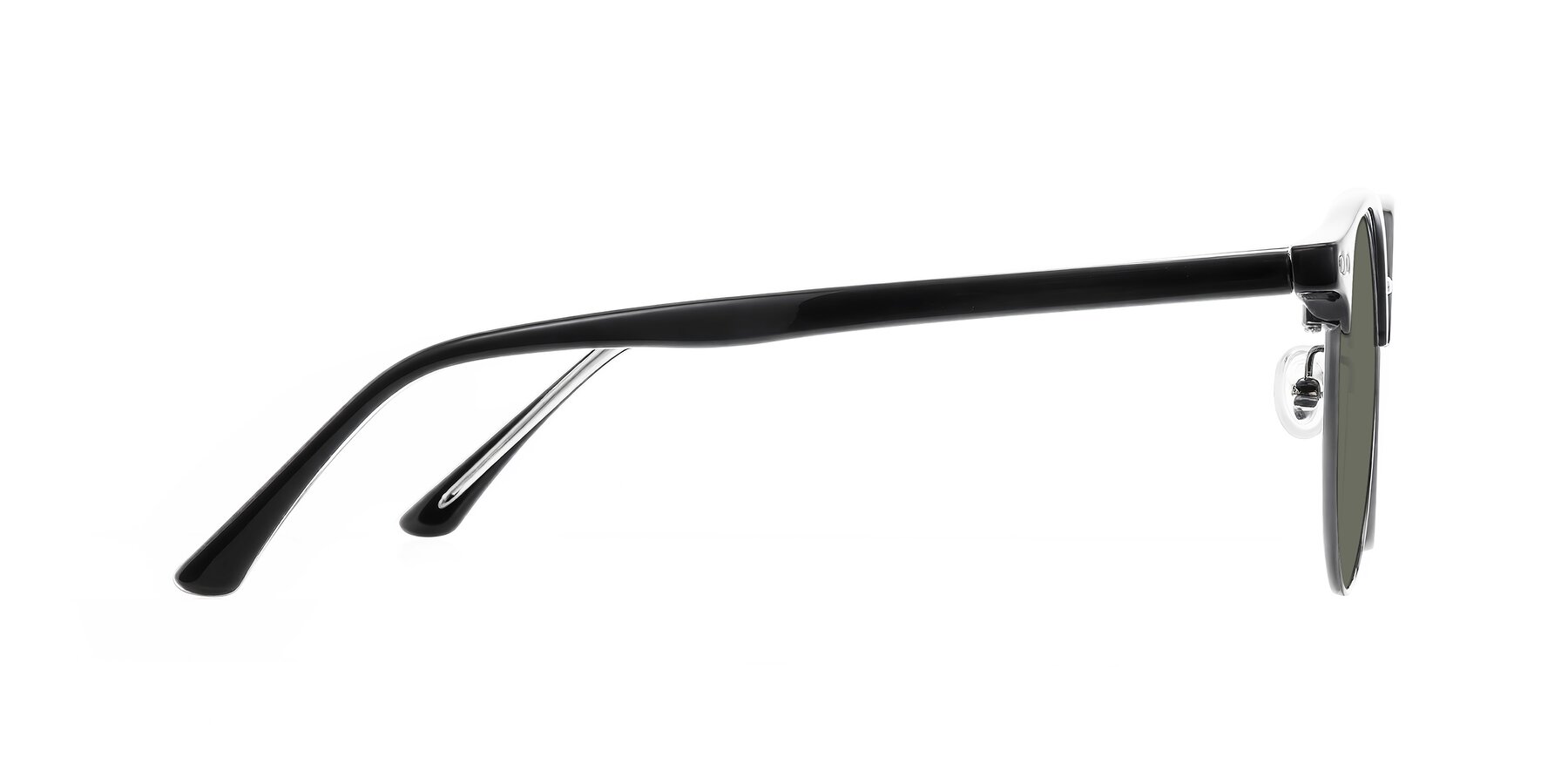 Side of Karnes in Black/Gunmetal with Gray Polarized Lenses