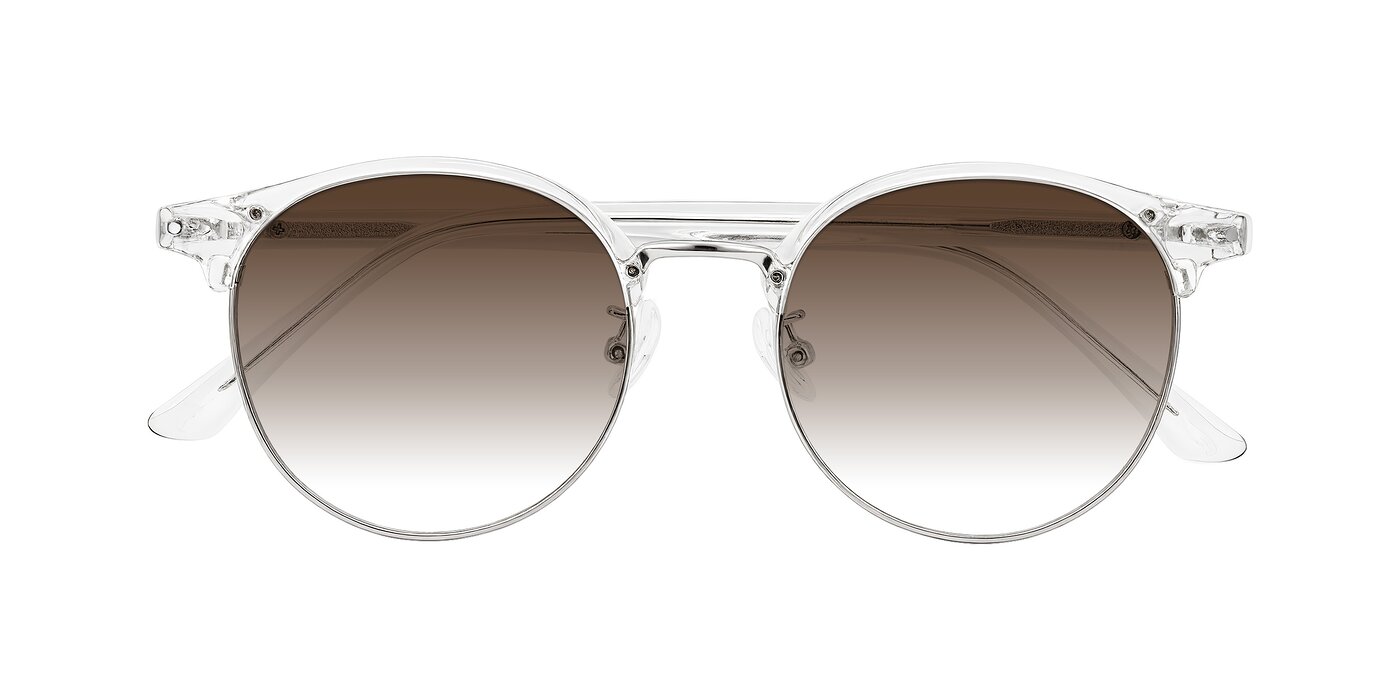 Karnes - Clear/Silver Gradient Sunglasses