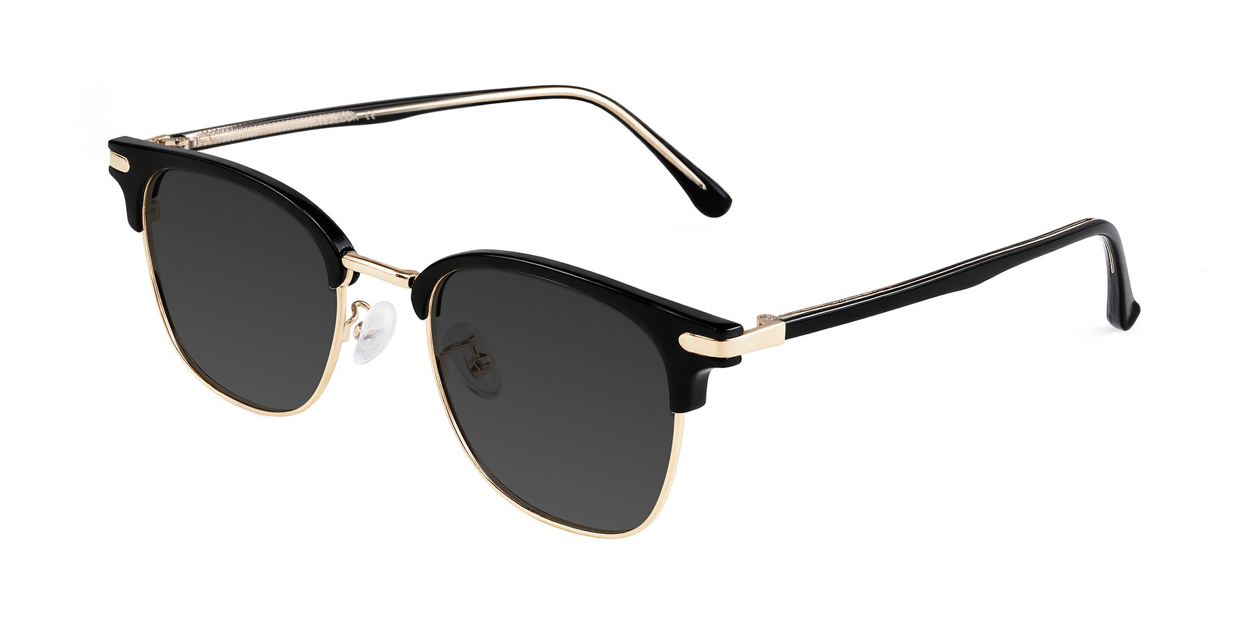 Angle of Raguti in Black/Gold with Gray Tinted Lenses