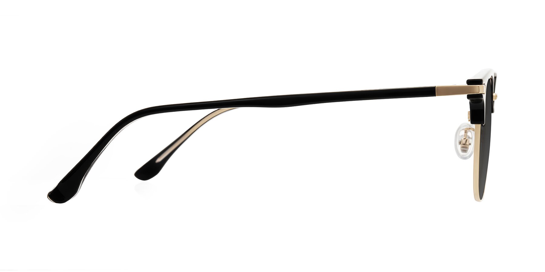 Side of Raguti in Black/Gold with Gray Tinted Lenses