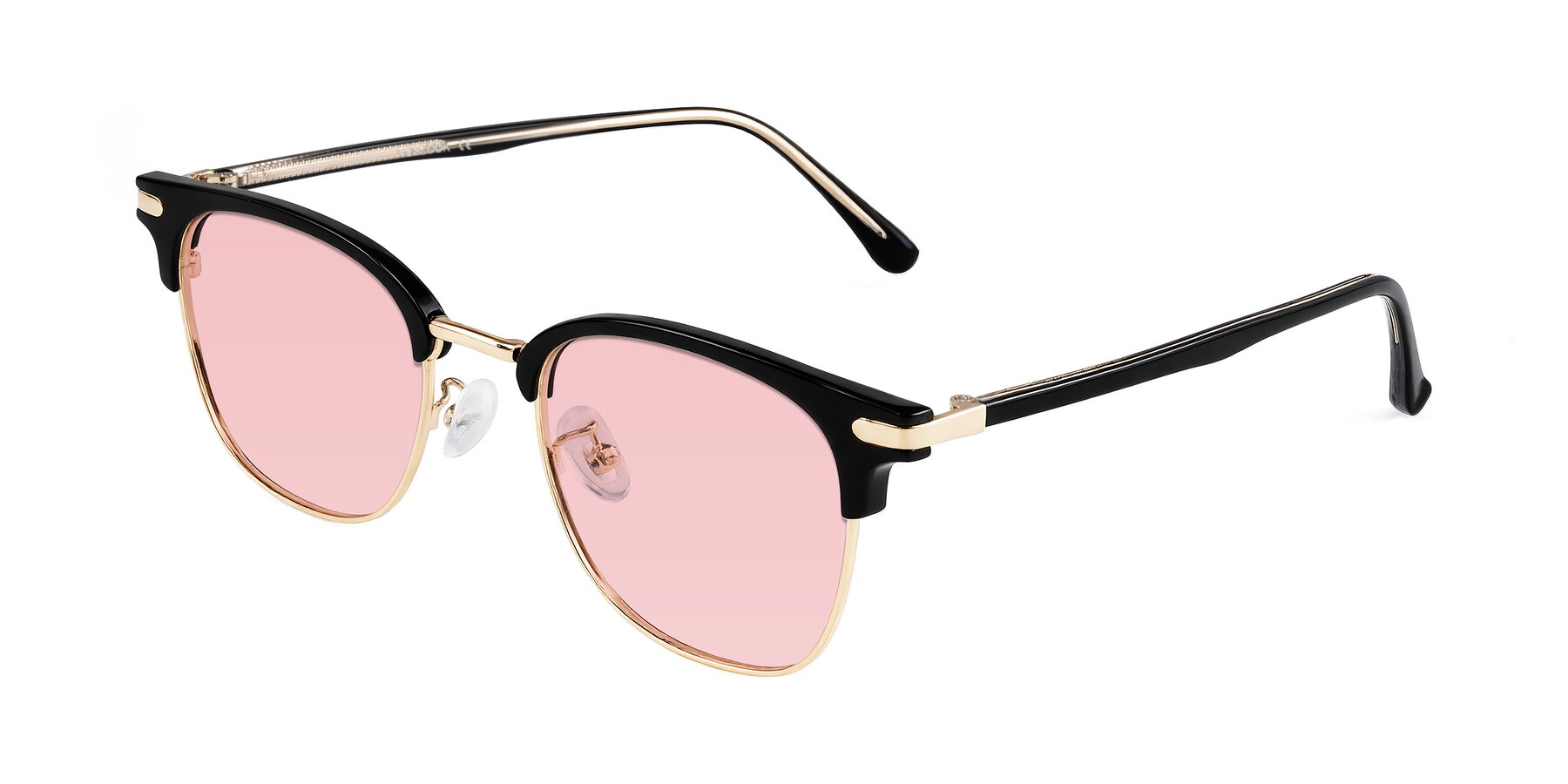 Angle of Raguti in Black/Gold with Light Garnet Tinted Lenses