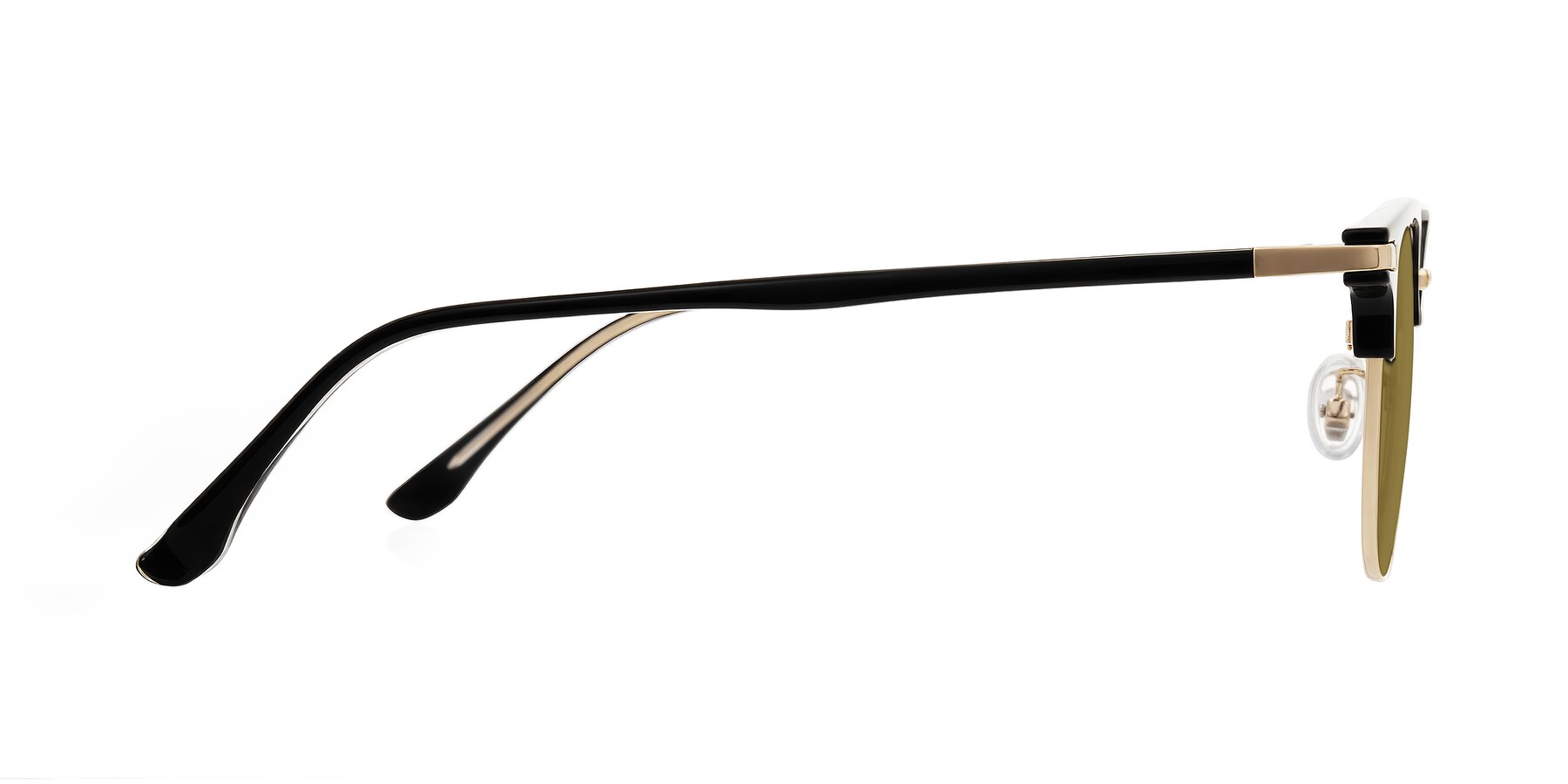 Side of Raguti in Black/Gold with Brown Polarized Lenses
