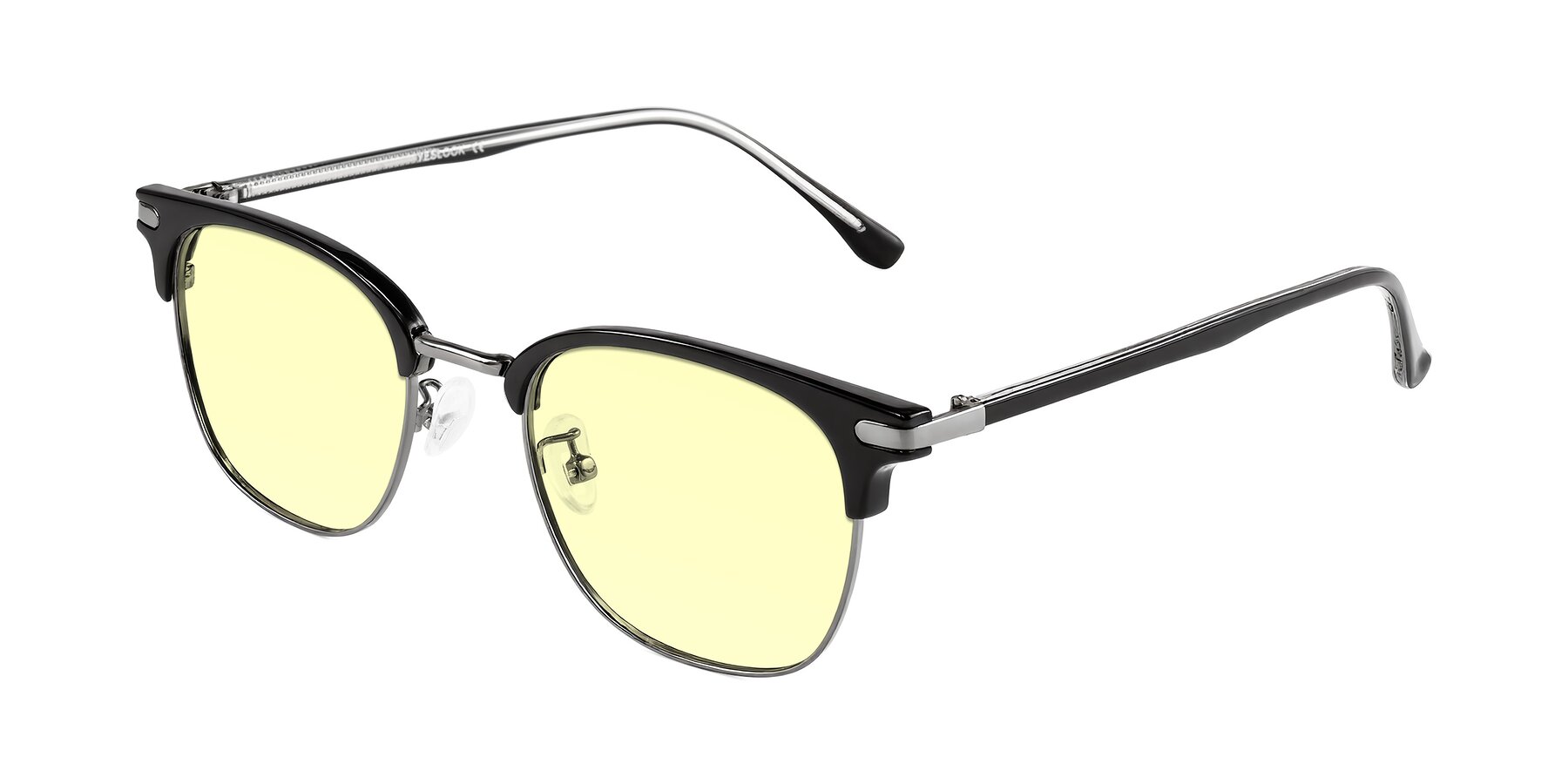 Angle of Raguti in Black/Gunmetal with Light Yellow Tinted Lenses