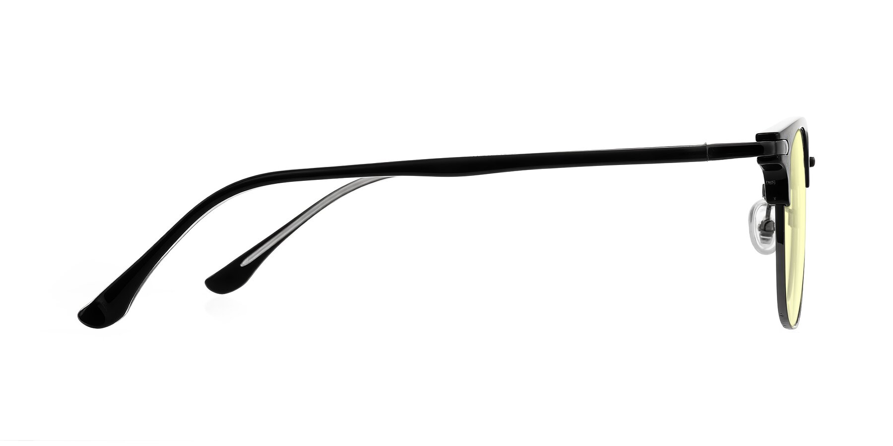 Side of Raguti in Black/Gunmetal with Light Yellow Tinted Lenses